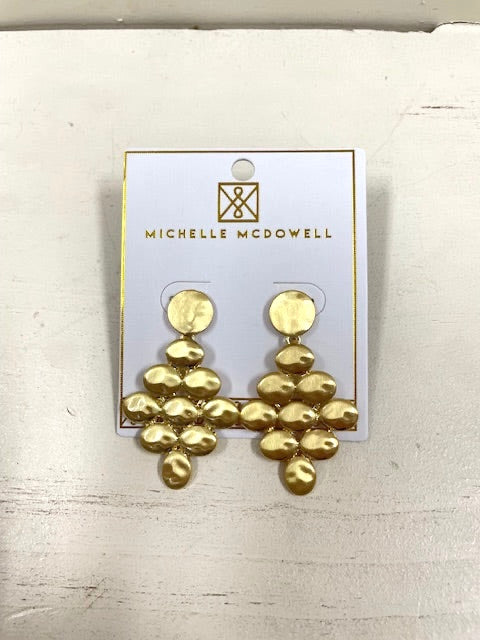 Gold Bubble Earrings