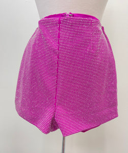 Hot Pink  Rhinestones Shorts