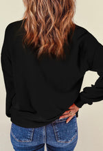 Load image into Gallery viewer, Black Sequin Santa Sweatshirt