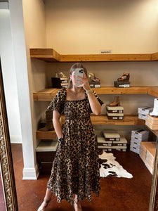 Leopard Print Maxi Dress