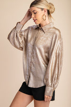 Load image into Gallery viewer, Champagne Statement Sleeve Top