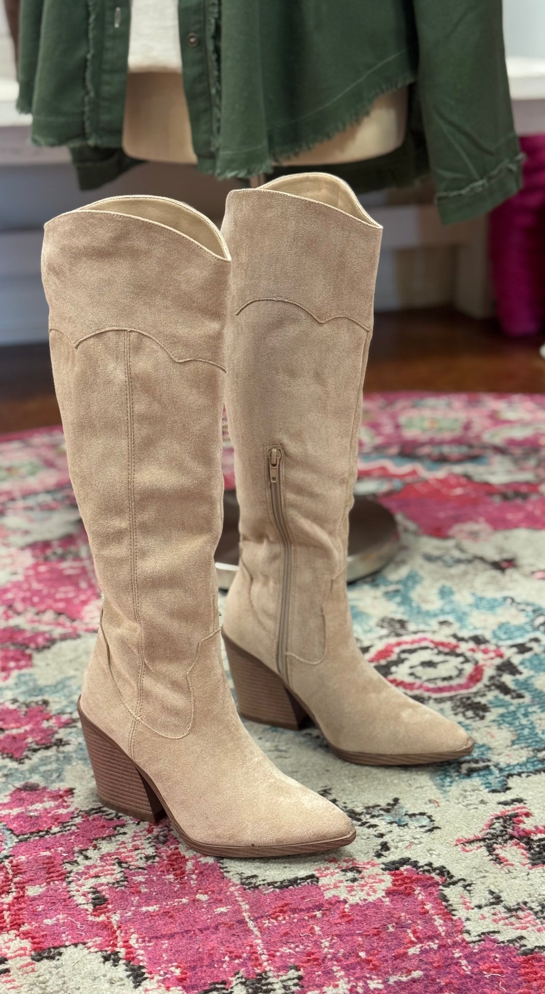 The Amelia Beige Boots