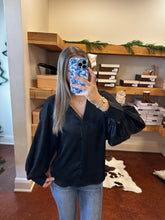 Load image into Gallery viewer, The Black Metallic Millie Top