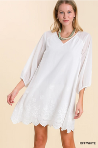 The Avery White Shift Dress