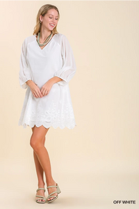 The Avery White Shift Dress