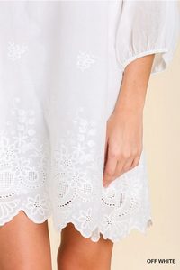 The Avery White Shift Dress