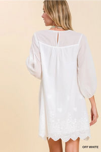 The Avery White Shift Dress