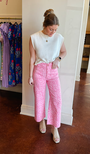 Pink Leopard Jeans