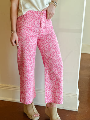 Pink Leopard Jeans