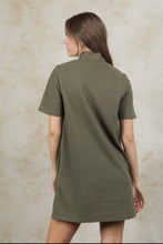 Load image into Gallery viewer, The Alexis Shirt Dress in Olive Green