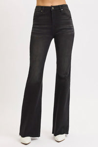 Black High Rise Flare Jeans