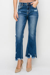 Risen Dark Wash Crop Jeans