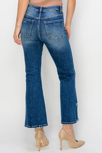 Risen Dark Wash Crop Jeans