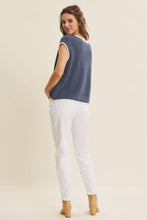Load image into Gallery viewer, Navy Contrast Sweater Vest