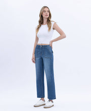 Load image into Gallery viewer, VERVET HIGH RISE CROP UTILITY POCKET STRAIGHT JEANS