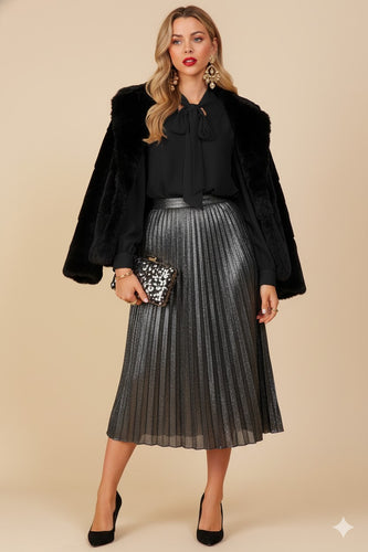 Black Chiffon Blouse