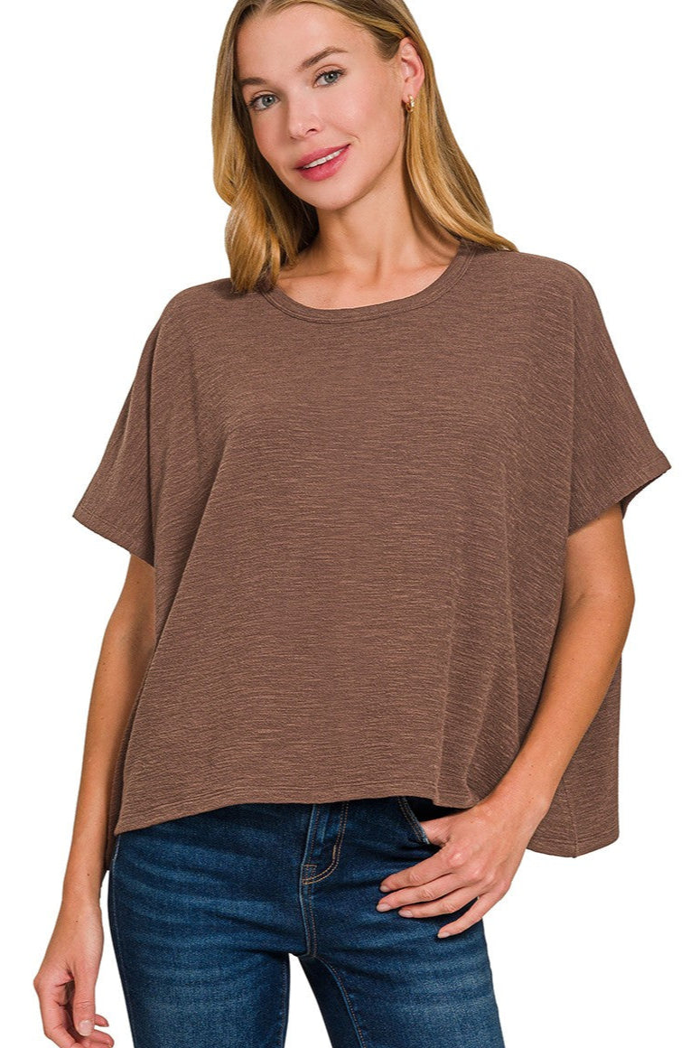 Brown Casual Tee