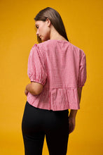 Load image into Gallery viewer, Red Gingham Print Top