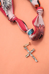 Interchangeable Scarf Charm Necklace