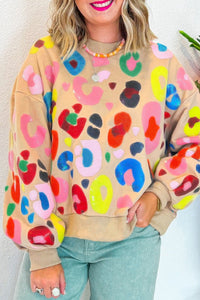 Multicolor Leopard Sweatshirt