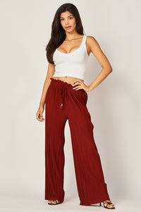 Rust Crinkle Pants