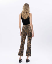 Load image into Gallery viewer, LOVERVET HIGH RISE LEOPARD KICK FLARE JEANS
