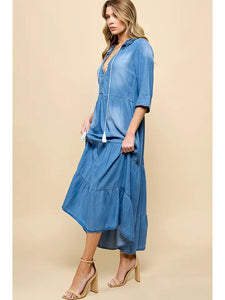 Denim Maxi Dress