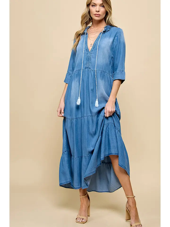 Denim Maxi Dress