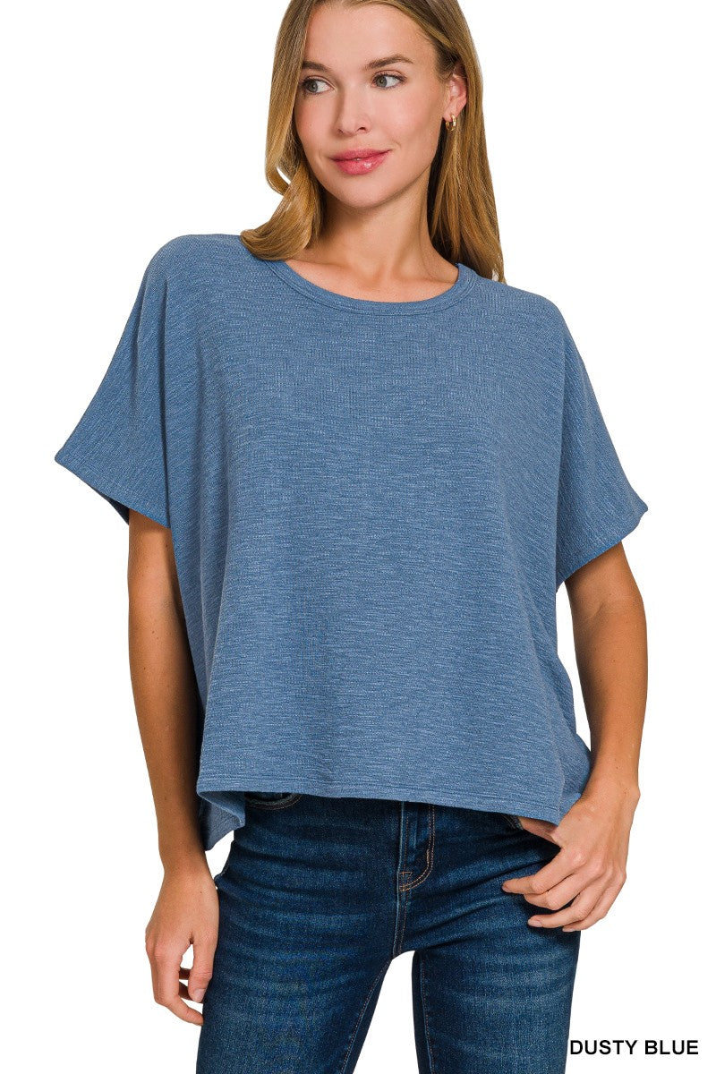 Dusty Blue Casual Top