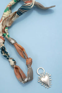 Interchangeable Scarf Charm Necklace