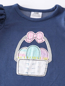 Easter Eggs Ruffle Romper