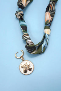 Interchangeable Scarf Charm Necklace