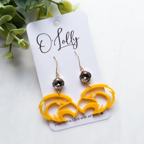 Golden Eagle Earrings
