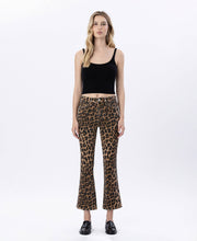 Load image into Gallery viewer, LOVERVET HIGH RISE LEOPARD KICK FLARE JEANS