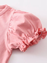 Load image into Gallery viewer, Dusty Pink Rabbit Ruffle Pants Set