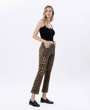 Load image into Gallery viewer, LOVERVET HIGH RISE LEOPARD KICK FLARE JEANS