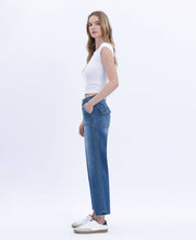 Load image into Gallery viewer, VERVET HIGH RISE CROP UTILITY POCKET STRAIGHT JEANS