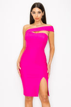 Load image into Gallery viewer, Hot Pink Bandage Dress
