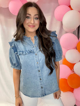 Load image into Gallery viewer, Blue Jean Baby Top
