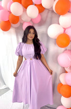 Load image into Gallery viewer, The Alexandria Lavender Maxi Dress with Cutouts