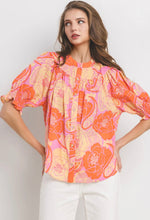 Load image into Gallery viewer, Orange and Pink Dreamsicle Top