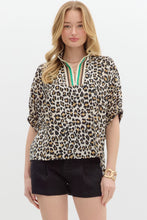 Load image into Gallery viewer, Leopard Print V-Neck Blouse