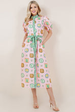 Load image into Gallery viewer, The Pink Medallion Midi Dress