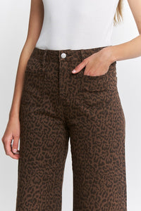 Leopard Patch Pocket Jeans