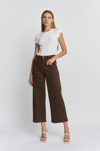 Leopard Patch Pocket Jeans