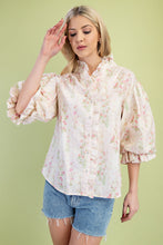 Load image into Gallery viewer, Pastel  Floral Ruffle Top
