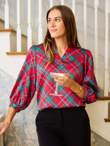 Tamryn Plaid Top