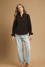 Load image into Gallery viewer, Brown Corduroy Top