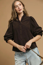 Load image into Gallery viewer, Brown Corduroy Top