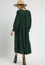 Load image into Gallery viewer, Hunter Green Midi Dress